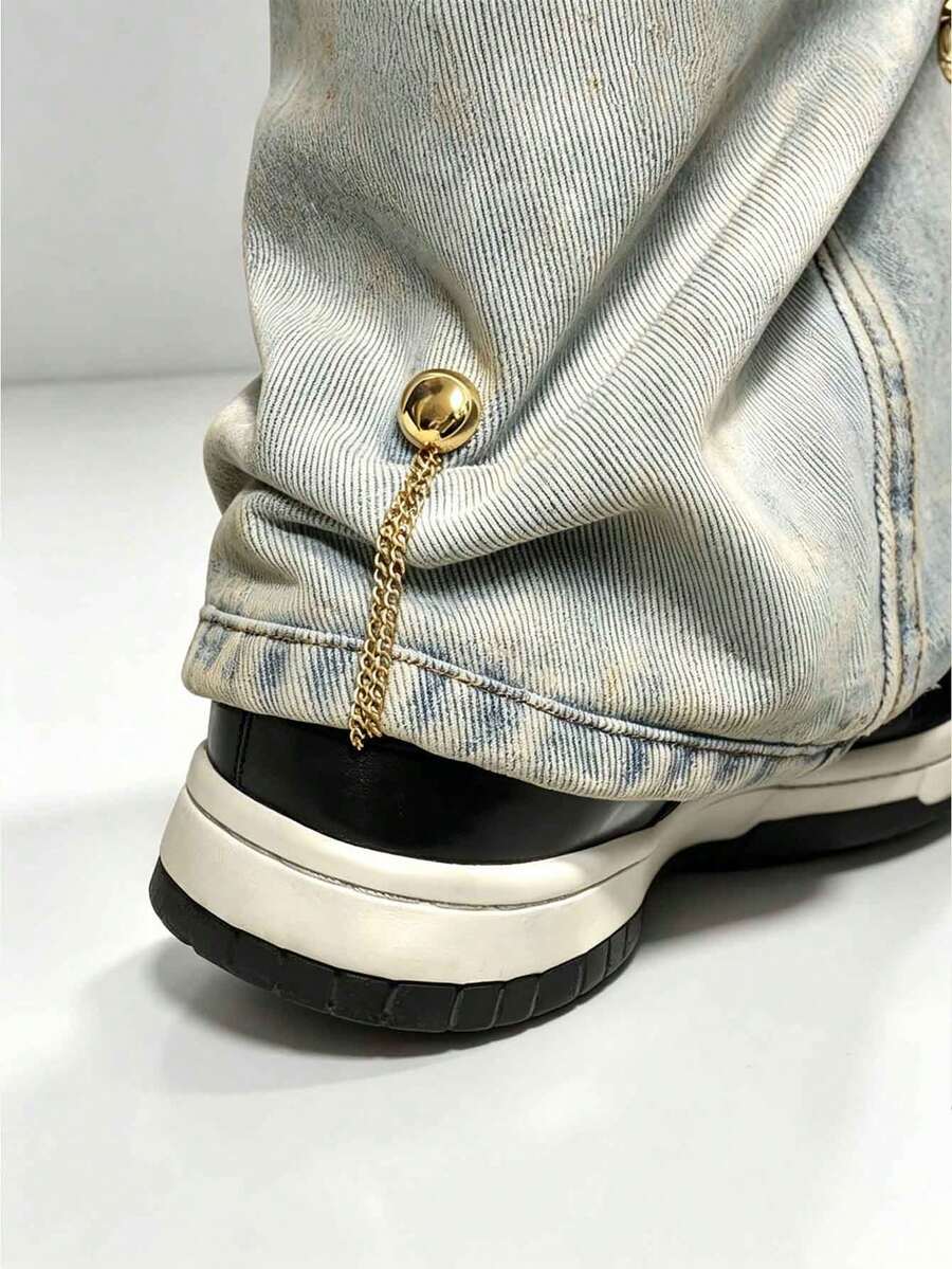 3pcs Adjustable Magnetic Pants Clips Cuff Clips Durable Alloy Detachable Hem Clips For Pants T-Shirts Magnetic Hem Clips To Shorten Pants Length Without Sewing Strong Magnetic Fastener - Nhiều màu - Xem 1