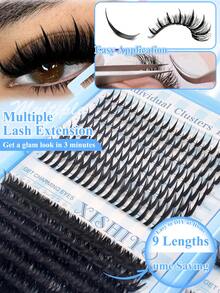 100D/120D/150D Long 10-18mm Eyelash Clusters, Thick Individual Lashes, DIY Pointed Lash Extensions, Mega Cluster Lash Extensions, Mink Lash Strips, Thick Lashes, Russian False Lash Set, 4 Styles Isolated Lash Clusters, Pointed False Lashes, Isolated Lash Clusters, Various Natural Looks, Reusable Segmented False Lashes, Thin And Ultra Soft DIY Home-Made False Lash Set, DIY Lash Extensions, Lash Extension Products, Suitable For Daily Life, Wedding, Date, Party, Music Festival And Halloween - DD - 查看 2