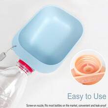 1 bình đựng nước di động cho chó, cốc nước cho thú cưng, bát uống nước, máng ăn nước cho mèo, bát ăn cho mèo có thể tháo rời. - Nhiều màu - Xem 3