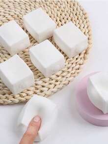 1 pieza de juguete de presión reducida para exprimir el tofu, juguete de rebote lento de material TPR para reducir la presión, juguete de dados fluidos creativos para exprimir, juguete de reducción de presión con simulación de postre esponjoso - Multicolor - Ver 6
