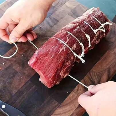 Dây thừng chuyên dụng 100%, dài 100 mét, dùng để làm bánh, buộc thịt, xúc xích và đồ thủ công - Bền chắc và đa năng, thích hợp sử dụng trong nhà bếp và làm đồ thủ công, tuyệt vời để buộc xúc xích, đồ thủ công và nhiều hơn nữa | Dây thừng đa năng | Dây thừng bền chắc