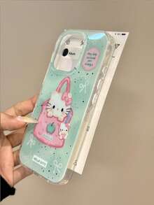 SANRIO 1 chiếc ốp lưng điện thoại kiểu Hàn Quốc màu xanh bạc hà chấm bi nơ Hello Kitty mới, tương thích với iPhone 17 17Pro 17PM 16 16Pro 16PM 15 15Pro 15PM 14ProMax 14Pro 14 13ProMax 13Pro 12ProMax 12Pro 11 11ProMax SE, thời trang, độc đáo, tối giản, thiết kế hoạt hình dễ thương. - Nhiều màu - Xem 3