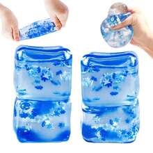 1pc Malt Sugar Snowflake Squishy Toy, Stress Relief Squeeze Toy, Slow Rebound, Birthday/Easter/Back To School/Christmas Gift - Multicolor - View 4