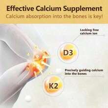 Supplement Vitamin D3 & K2, 250 Veggie Softgels |       2-In-1 Formula (5000  D3 + 100mcg K2 MK7) |       Supports Healthy Bones, Teeth, Heart, & Immune System |       Nutrition & Healthcare Supplement Dietary Edible Fitness - 3件 - 查看 2