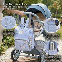 Mochila Pañalera Multifuncional de Gran Capacidad Impermeable con Compartimento Ideal para Viajes Uso Diario Regalo Baby Shower Cumpleaños Dia del Niño Reyes Navidad - Rosa - Ver 3