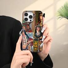 Funda para Teléfono - Una funda para teléfono con diseño floral de estilo persa que ofrece características a prueba de golpes y resistentes a caídas, diseñada con un orificio grande y un acabado mate, compatible con las series  17/16/15/14/13/12/11/X/XR/XS/8/7/SE Mini Air Plus Pro Max. - color - Ver 3