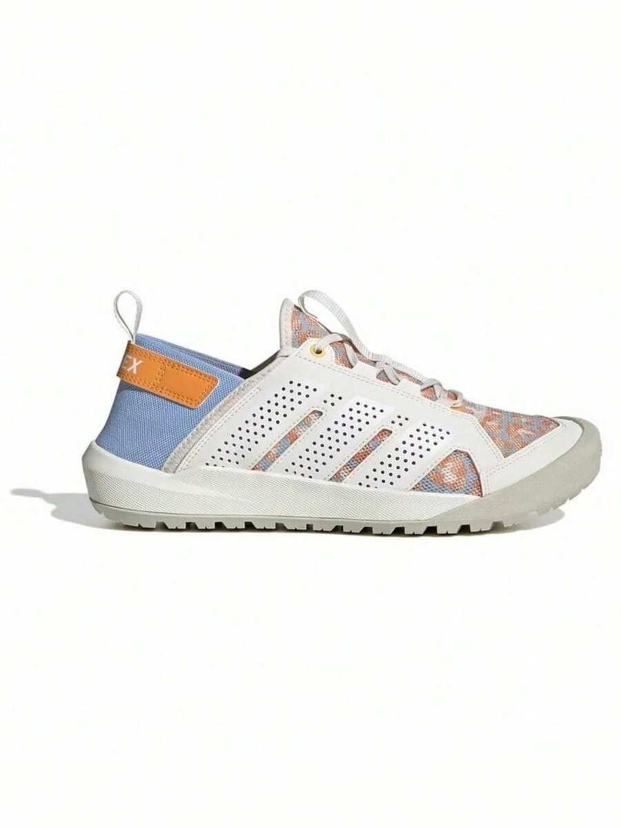 Adidas 男女通用新款户外运动徒步鞋 - 米白色/藍色/橘色 - 查看 1