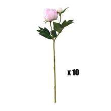 1/5 Ramo de 19 pulgadas de flores artificiales de peonía, peonía realista, flores falsas, adecuadas para decoración del hogar, regalo del Día de San Valentín, regalo del Día de la Madre, decoración central de boda, decoración de fiesta, ramo de boda, decoración de oficina, decoración de dormitorio y sala de estar - Rosa - Ver 9