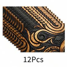 1 tấm lót bàn ăn bằng vải lanh, thảm ăn sáng, đế lót ly cà phê, tấm lót bát, phụ kiện nhà bếp, thảm ăn dễ lau chùi, thích hợp cho gia đình, nhà hàng, trang trí phòng ăn, quà tặng ngày lễ, quà tặng bạn bè, bộ nhiều món - Nhiều màu - Xem 25