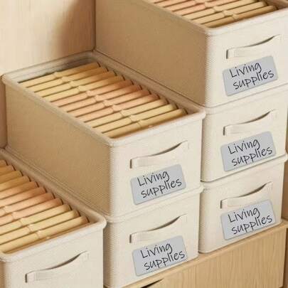 10 Label Stickers, Silver, Waterproof Design, With Built-In Adhesive, Easy To Stick And Remove, Suitable For Sticking On Cans, Cups, And Boxes
