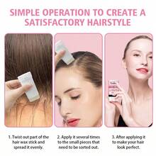 Bộ 5 sản phẩm LOCKMIO gồm sáp vuốt tóc dạng thỏi 0.56oz và sáp giữ nếp tóc viền 1.05oz dành cho nữ, giữ nếp mạnh mẽ, không gây bết dính, kèm dây buộc tóc màu hồng có thể điều chỉnh và lược chải viền tóc. - L-16wax-30gel-band-brush-5pcs - Xem 11