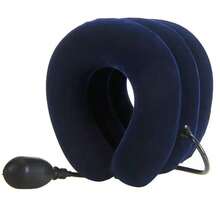 Estirador de cuello, inflable ajustable, soporte acolchado cómodo, válvula azul, apto para uso en el hogar y la oficina, mejora la postura | Diseño ajustable | Acolchado suave - Multicolor - Ver 11