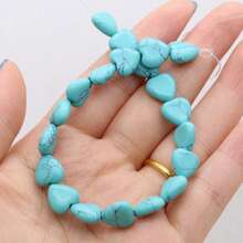 1pc Natural Stone Heart-Shaped Semi-Precious Beads For Jewelry Making - Heart-shaped Beads - View 17