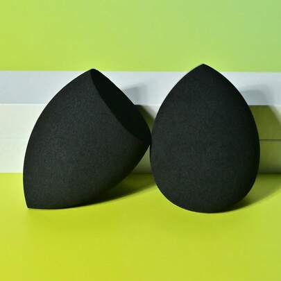 Set Of 2 Make-Up Beauty Sponges, Foundation Blending Sponges For Flawless Application Of Liquid, Cream And Powder Foundations, Latex-Free, Suitable For Both Dry And Wet Use, Ideal For All Skin Types