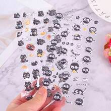Pegatinas 3D en relieve de dibujos animados lindos, recompensas para estudiantes, regalos pequeños, suministros de manualidades decorativas hechas a mano, artículos de papelería - Multicolor - Ver 2