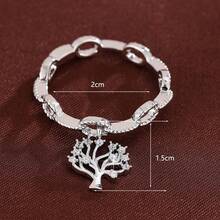 1 chiếc nhẫn nữ thiết kế cây đồng quê đính đá Zirconia. - Nhiều màu - Xem 6