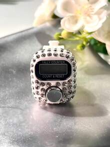 Máy đếm nhẫn kỹ thuật số, máy đếm nhẫn hiển thị tiện lợi, máy đếm cầm tay giảm căng thẳng, thích hợp để đếm khi cầu nguyện, đếm khi đan len, sử dụng trong kinh doanh, chơi golf, v.v. - Nhiều màu - Xem 1