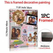 1pc "Best Friend" Matchbox Postcard Collage Custom Poster, The Photo Of The Sisters Together Personalized Animal-Themed Gift Custom Wall Art, Editable Template, Customizable Friendship Photos, Customizable Items - Multicolor - View 17