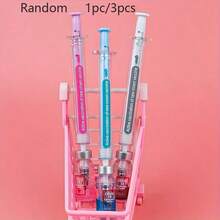 1/3pcs Creative Vaccine Signature Neutral Pens, Random Color Delivery. School Supplies, Back To School Season - A - View 2