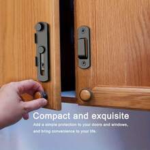 304 Stainless Steel 180 Degree Reversible Sliding Door Lock, Comes With Anti-Theft Safety Latch And Installation Screws. Easy To Install, Durable And Reliable. Suitable For Barn Doors, Garage Doors, Fences And Outdoor Doors. Essential For Home Security. - Multicolor - View 5