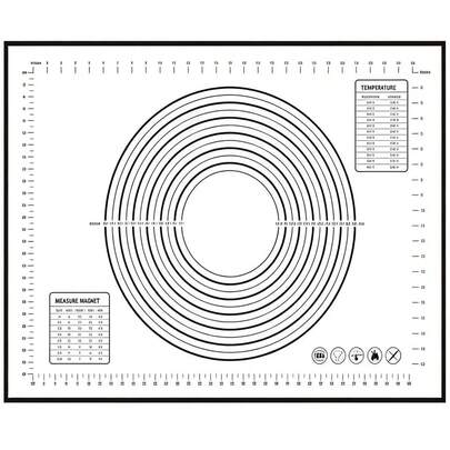 1 tấm thảm nhào bột silicon bạch kim, dễ vệ sinh, thích hợp để làm bánh quy, bột nhào, bánh ngọt, bánh nướng kiểu Trung Quốc, dụng cụ làm bánh thiết yếu, tuyệt vời cho Giáng sinh, Lễ Phục sinh, Lễ Tạ ơn.