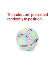 1pc Button Decompression Ball, Click & Rotate Stress Relief Toy, Press & Deform For Anxiety Relief, Bendable Sensory Fidget Toy For Teens And Adults, Anxiety Relief Desk Toy, Ideal Gift, Perfect For Birthday Or Christmas Presents. - Press Ball - View 12