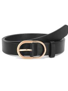 2 Packs Women's Leather Belts For Pants Fashion Ladies Belt With Gold Buckle - Multicolor - View 8