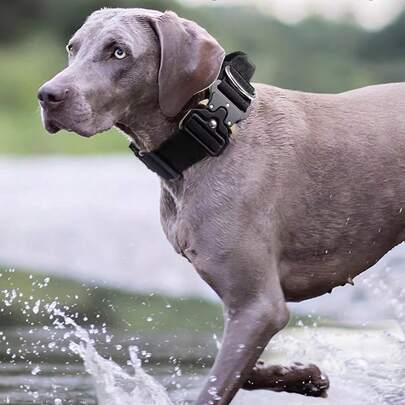 Tactical Dog Collar For Medium & Large Dogs, Durable Anti-Pull Leash, Escape-Proof Neck Strap, Outdoor Pet Supplies