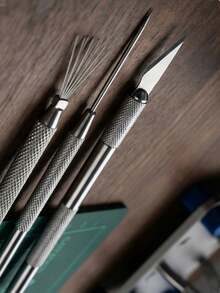 3件套陶土工具雕刻套装 - 铝柄针针套装，适用于聚合物粘土、陶瓷、雕塑、DIY工艺品（7合1针+细节雕刻器+雕塑工具） - 套裝 - 查看 5