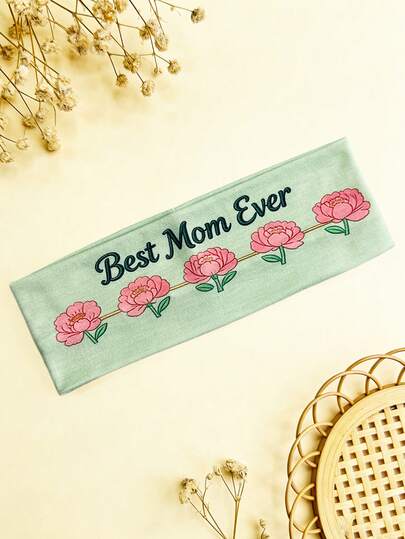 1 chiếc băng đô co giãn in hình hoa cẩm chướng mới, thích hợp cho sử dụng hàng ngày, lễ hội, tiệc tùng, tập luyện, băng đô thể thao thoáng khí, quà tặng hàng ngày và lễ hội.