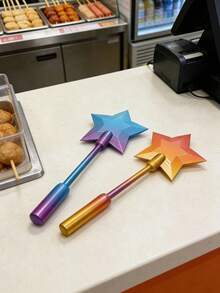 Giá đỡ thẻ thanh toán không tiếp xúc hình đũa phép in 2D/3D, đũa phép thanh toán không tiếp xúc, đũa phép ánh sao, phù hợp với nhiều tình huống thanh toán chạm. - Nhiều màu - Xem 3