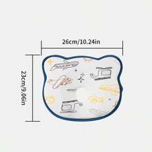 婴儿枕，婴儿定型枕，硅胶婴儿定型枕，新生儿防扁头云朵枕，婴儿头部定型透气枕 - 彩色 - 查看 3