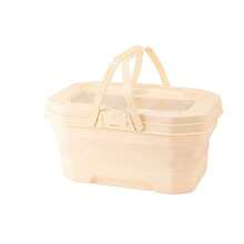 ZHGEE Foldable, Suitable For Outdoor Travel, Convenient To Carry, With Lid, Can Store Snacks, Fruits, Large Capacity Storage Basket, With Handle - Multicolor - View 8