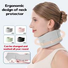 Penyangga Leher Ergonomis, Penyangga Leher Busa Anti-Kendur, Penyangga Leher Sejuk dan Bernapas, Penyangga Leher, Sarung Bantal Kantor untuk Koreksi Postur, Penyangga Leher untuk Posisi Condong ke Depan, Penyangga Leher Sutra Es, Desain Tipis Anti-Kendur Sepanjang Tahun, Pelindung Leher, Penyangga Leher, Alat Koreksi Leher, Alat Pelindung Leher Khusus untuk Perjalanan Bisnis dan Perjalanan - Beraneka warna - View 5