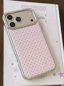 1 chiếc, kiểu dáng Hàn Quốc, mạ đen, họa tiết sóng bạc, phù hợp với 17, 17 Pro Max/ 16 Pro Max/ 15 Pro/ 14, 13/12/11. Thích hợp làm quà tặng Ngày Valentine/Sinh nhật/Ngày của Mẹ/Lễ Phục Sinh cho gia đình/bạn bè/chị gái/bạn gái. - Hồng - Xem 3