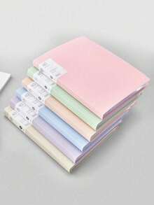 1 pieza Carpeta protectora de páginas transparente A4, 10/20 páginas interiores, uso estudiantil, exámenes, calificaciones, almacenamiento de certificados, organización de documentos de oficina, archivador de hojas sueltas, útiles escolares, manual de información de oficina de alta capacidad y multicapa - Insertar carpeta - Ver 9