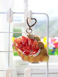 1pc Creative Fruit Dessert Simulated Bread Keychain DIY Multi-Purpose Bag Pendant Mini Gift Small Pendant Bag Accessories - Multicolor - View 12