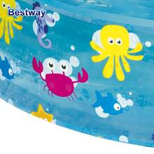 Bể bơi sân sau Bestway 55028, bể bơi di động, bể bơi vui nhộn, bể bơi bơm hơi. - Màu xanh nhạt - Xem 6