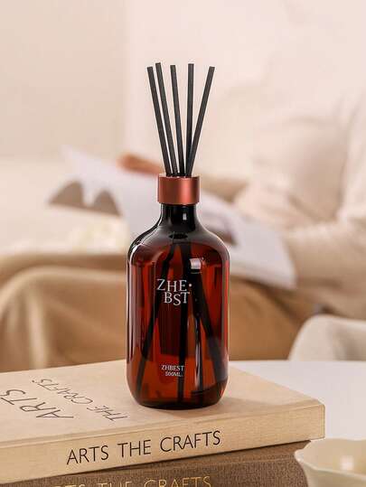 1 pieza Recarga de difusor de aromaterapia de 500ml (no incluye varillas), aceites esenciales naturales de plantas mixtas, fragancia para decoración del hogar, ambientador de larga duración, adecuado para interiores como dormitorio, estudio, sala de estar, baño, eliminación de olores, etc.