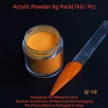 高显色度霓虹美甲浸粉套装，12种浓郁色彩，涂抹顺滑，持久耐用，适用于美甲延长、美甲装饰、美甲艺术设计，家用及美甲沙龙均可使用（1公斤/盒） - 彩色 - 查看 14