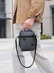 1 chiếc túi đeo chéo công sở màu đen, chất liệu nylon chắc chắn, chống thấm nước, nhiều ngăn, có khóa kéo, dành cho nam giới và đi làm hàng ngày. - Nhiều màu - Xem 10