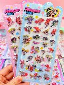 Warner Bros Pegatinas 3D de burbujas de dibujos animados surtidas, pegatinas de recompensa con patrones de animales pequeños, decoraciones educativas hechas a mano (color aleatorio) - Multicolor - Ver 3