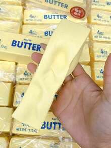 1个黄油软萌玩具，黄色奶油棒状软玩具，带有奶油香味 - 适合玩耍和缓解压力，感官解压玩具，礼品袋小礼物，派对小礼品，皮纳塔填充物，嘉年华圣诞袜填充物，生日礼物，母亲节毕业礼物 - A - 查看 5