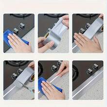 1 cuộn, dài 393,7 inch, rộng 50mm, băng keo chống dầu mỡ, chống thấm nước, chống nấm mốc dùng trong nhà bếp, băng keo sửa chữa tường, băng keo cách âm và chắn gió cho cửa sổ, băng keo bịt kín bồn rửa và nhà vệ sinh, cách nhiệt cửa sổ mùa đông, có thể tháo gỡ không để lại dấu vết. - Nhiều màu - Xem 3