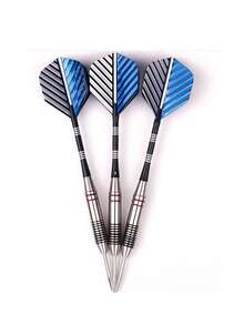 3pcs/Set Professional Metal Darts Set, Tungsten Steel Darts With Non-Slip Handles, Durable For Adult Competition & Training - Multicolor - View 6