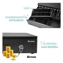 Cajón Chico para Punto de  – 5 Compartimentos para Billetes y 3 para Monedas – Diseño Slim - por defecto - Ver 3