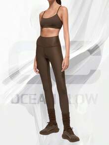 Airlift Winter Warm High-Waist Legging - Espresso - View 3