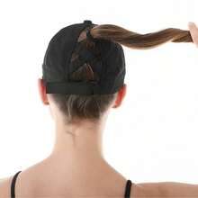 1pc Quick Drying Ponytail Baseball Cap, Sun Protection Cap, Women's Sports Cap, Camping Cap, Hiking Cap - White - View 2
