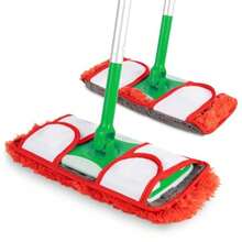 Reversible Double Sided  Compatible Mop Head Microfiber Replacement Pads Dust And Floor Mop For Wet And Dry Cleaning Set Of 2 - như hình - Xem 3