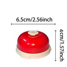 1pc Pet Call Bell, Dog Cat Potty Training Bell, Interactive Paw Activated Doorbell Suitable For Puppies & Kittens - Merah - View 3